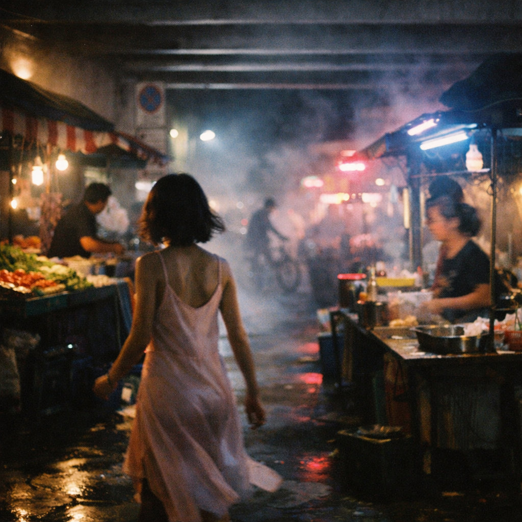 Shadow Dancer in the Underpass Market