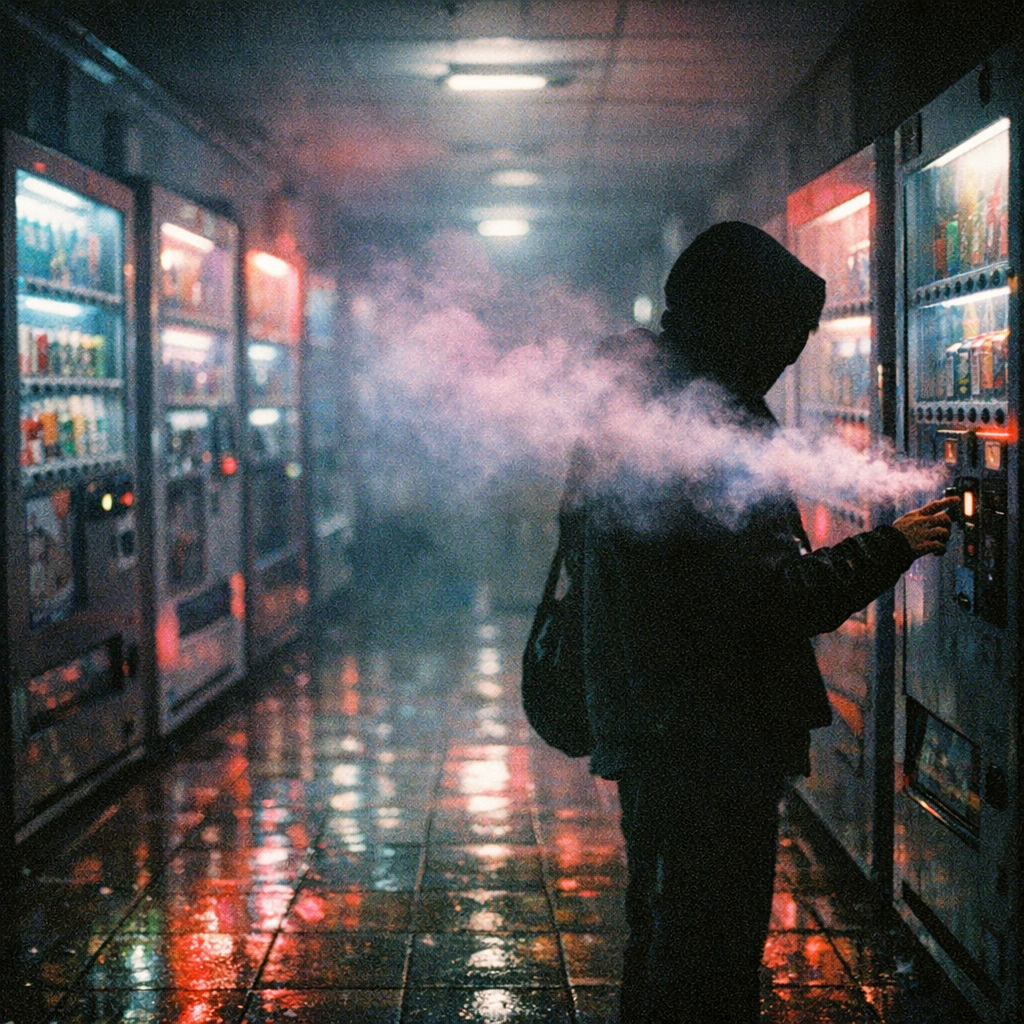 Flower Whispers in the Vending Cathedral